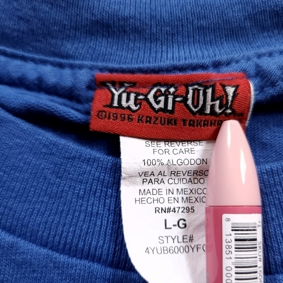 Vintage 90s Anime Yu-Gi-Oh sz L Kazuki Takhashi Graphic Long Sleeve Top - Picture 3 of 7